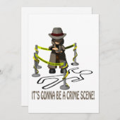 Het zal een misdaad-scène worden kaart (Voorkant / Achterkant)