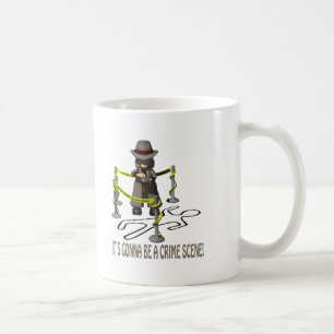 Het zal een misdaad-scène worden koffiemok