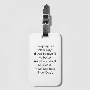 Het zal nog steeds een New Day Inspirerend Quote z Bagagelabel