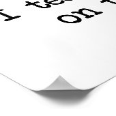 Het zal op het examen zijn poster (Hoek)