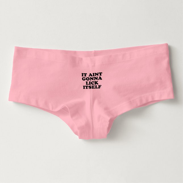 Het zal zichzelf likken. slip (Voorkant)