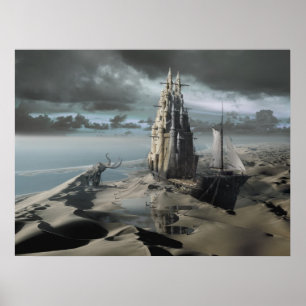 Het Zandkasteel Poster