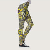 Het Zebra van de citroen Leggings (Rechts)