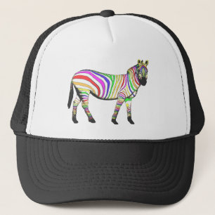 Het Zebra van de regenboog Trucker Pet