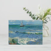 Het Zee bij Les Saintes Maries de la Mer | Van Gog Bedankkaart (Staand voorkant)