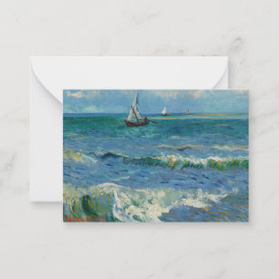 Het Zee bij Les Saintes Maries de la Mer Van Gog Notitiekaartje