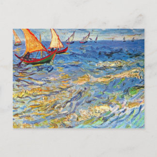 Het zee in Saintes-Maries door Vincent van Gogh Briefkaart