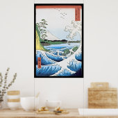 Het zee in Satta in de provincie Suruga Poster (Keuken)