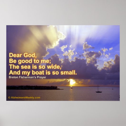 Het zee is zo breed poster (Voorkant)