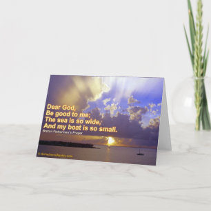 Het zee is zo breed Wenskaart Kaart