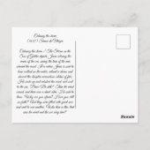 Het Zee kalmeren Briefkaart (Achterkant)