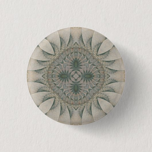Het Zee Okhotsk Ronde Button 3,2 Cm (Voorkant)