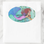 Het Zee Ovale Sticker (Tas)