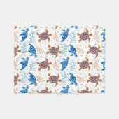 Het Zee schildpad Fleece Deken (Voorkant (Horizontaal))