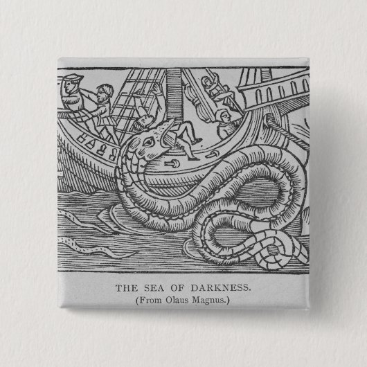 Het Zee van de duisternis Vierkante Button 5,1 Cm (Voorkant)