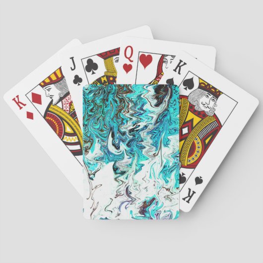 Het Zee van de Rushing..... Pokerkaarten (Achterkant)