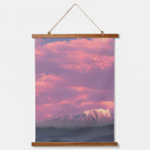 Het Zee van roze wolken Hangend Wandkleed (Voorkant 2)