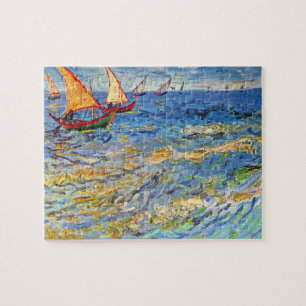 Het zee van Van Gogh in Saintes-Maries Legpuzzel