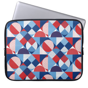 Het zeemijlpatroon van de zomer laptop sleeve