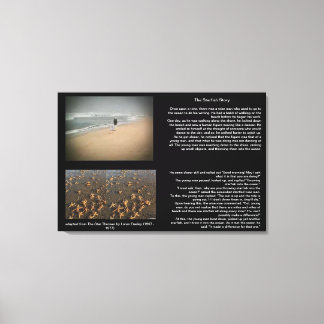 Het zeesterren verhaal canvas afdruk