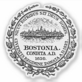 Het zegel van Boston, Massachusetts Sticker