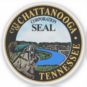 Het zegel van Chattanooga, Tennessee Sticker