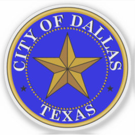 Het zegel van Dallas, Texas Sticker