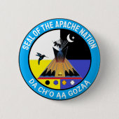 Het zegel van de Apache Nation Ronde Button 5,7 Cm (Voorkant)