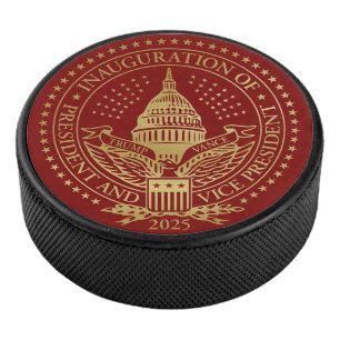 Het zegel van de tweede inauguratie van President Hockey Puck