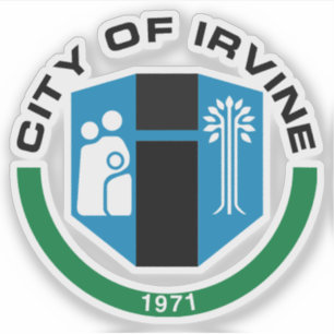 Het zegel van Irvine, Californië Sticker