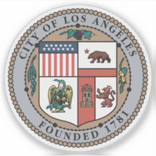 Het zegel van Los Angeles, Californië Sticker
