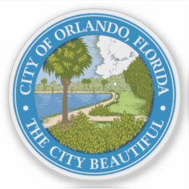 Het zegel van Orlando, Florida Sticker