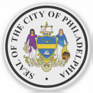 Het zegel van Philadelphia, Pennsylvania Sticker