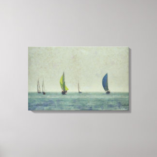 Het zeilboten Verpakte Canvas van het Kunstwerk Afdruk