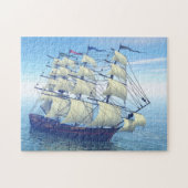 Het zeilschip puzzel (Horizontaal)