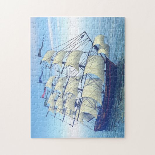 Het zeilschip puzzel (Verticaal)