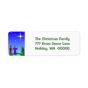 Het Zelfklevende Etiket van Kerstmis van de Wijzen