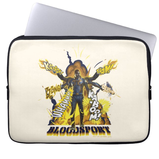 Het Zelfmoordplein | Bloedsport Action Graphic Laptop Sleeve (Voorkant)