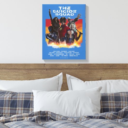 Het Zelfmoordplein | FilmPoster Retrostijl Canvas Afdruk (Insitu (Slaapkamer))