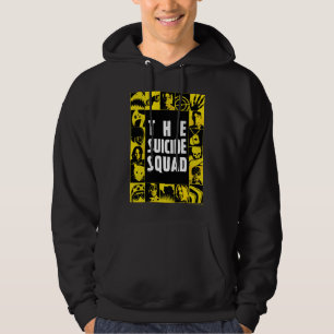 Het Zelfmoordplein Gele en zwarte pictogramblokk Hoodie