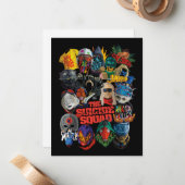 Het Zelfmoordplein | Gestormde Avatars Notitiekaartje (Voorkant / Achterkant in situ)