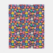 Het Zelfmoordplein | Harley Quinn Badge Pattern Fleece Deken (Voorkant)