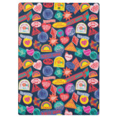 Het Zelfmoordplein | Harley Quinn Badge Pattern Klembord (Achterkant)