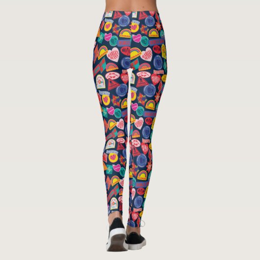 Het Zelfmoordplein | Harley Quinn Badge Pattern Leggings (Achterkant)