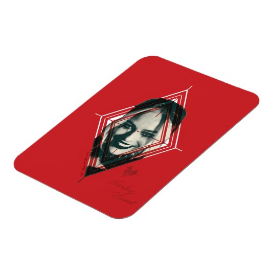 Het Zelfmoordplein | Harley Quinn Diamond Target Magneet (Linkerzijde)