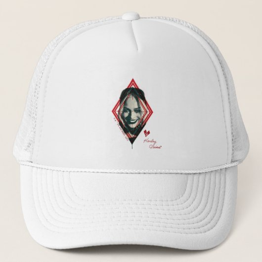 Het Zelfmoordplein | Harley Quinn Diamond Target Trucker Pet (Voorkant)