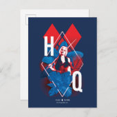 Het Zelfmoordplein | Harley Quinn Fern & Diamonds Briefkaart (Voorkant / Achterkant)