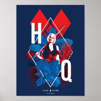 Het Zelfmoordplein | Harley Quinn Fern & Diamonds Poster