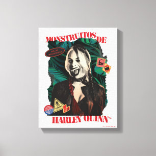 Het Zelfmoordplein Harley Quinn Winking Canvas Afdruk