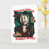 Het Zelfmoordplein | Harley Quinn Winking Kaart (Gele Bloem)